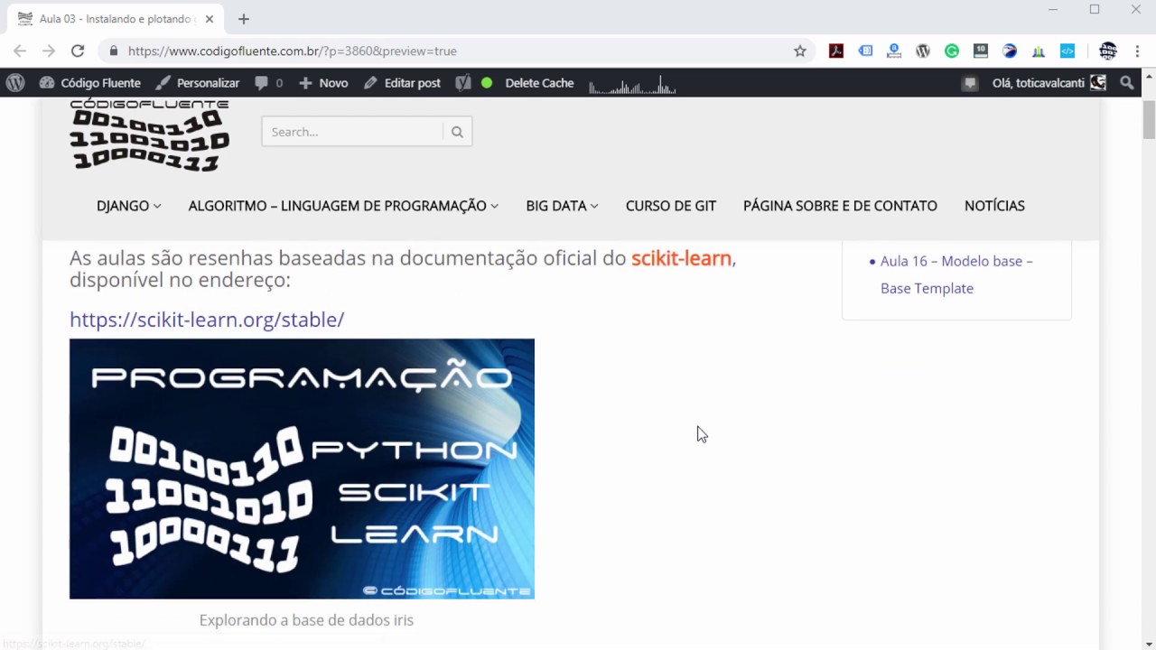 Aula 03 - Instalando e plotando gráficos com matplotlib