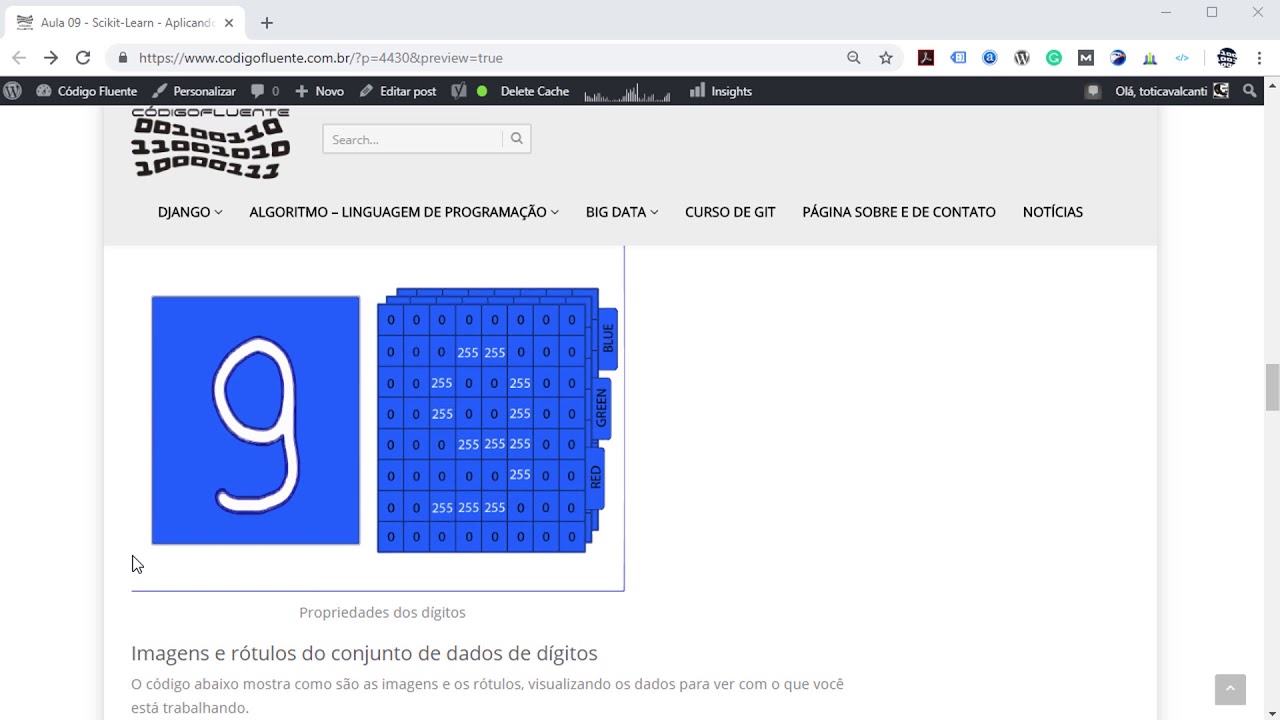 Aula 09 - Scikit-Learn - Aplicando SVM ao Digits Dataset