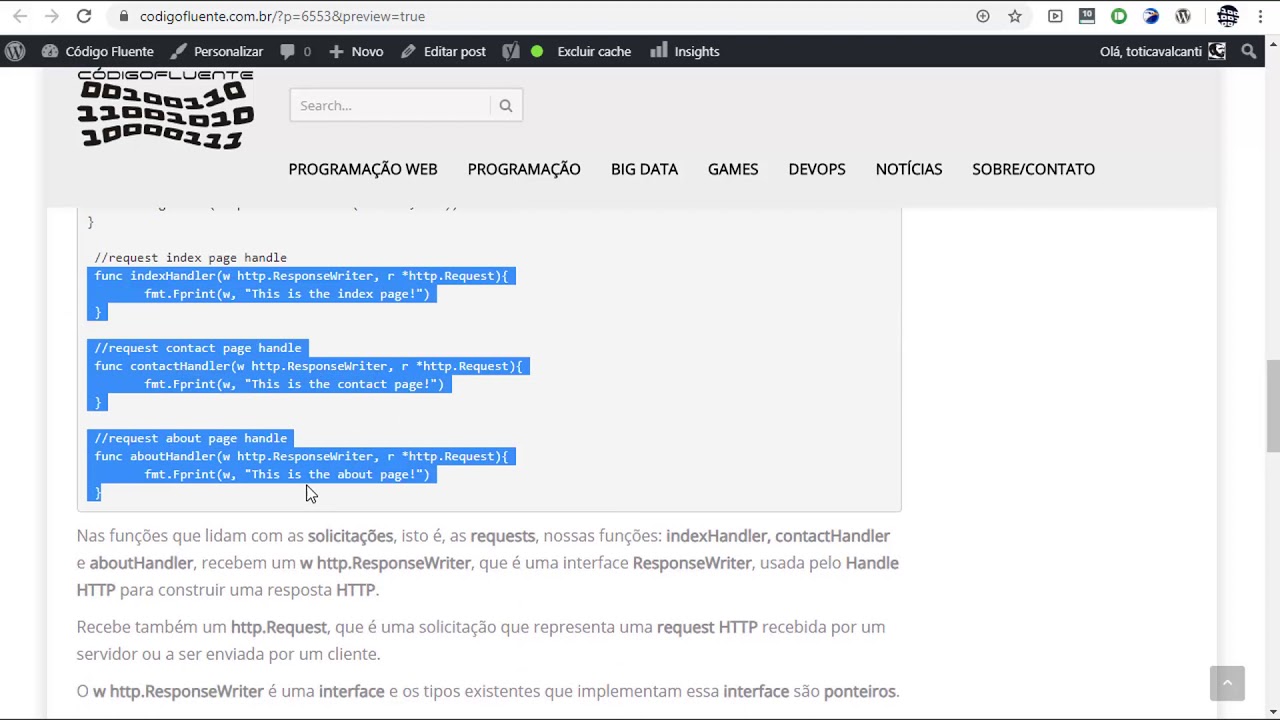 Aula 02 - Golang para Web - Gorilla mux