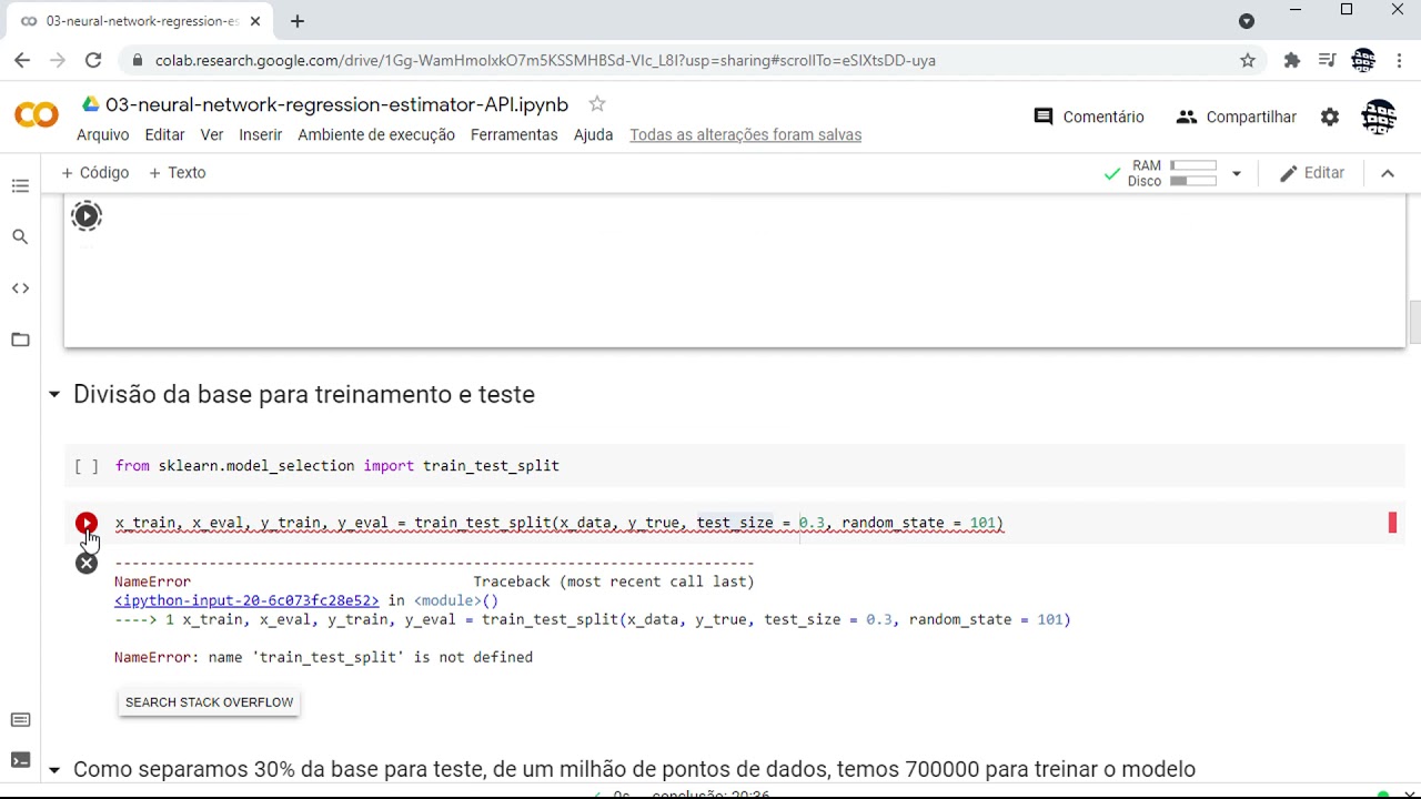 Aula 15 - Tensor Flow - Redes Neurais - Regressão Linear com Estimator API