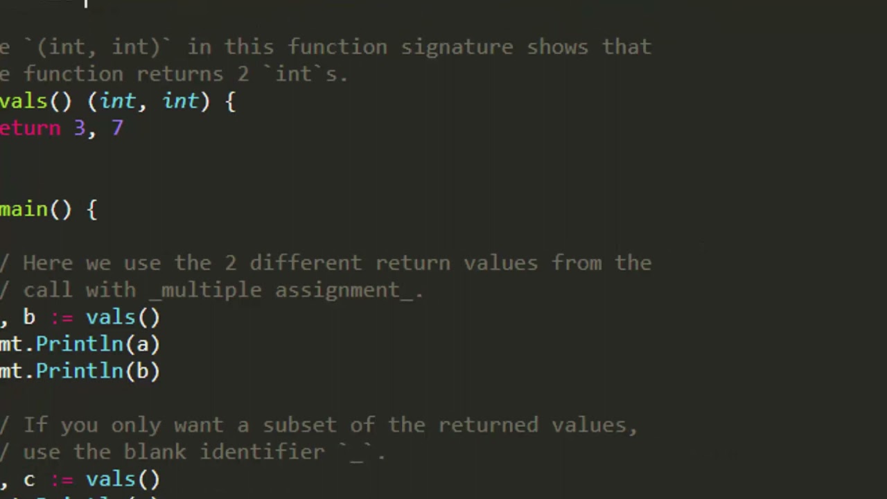 Aula 14 - Tutorial Golang - Retornando Múltiplos Valores